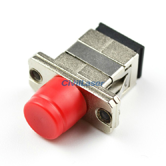 SC To FC Singal Core Fiber Optic Adapter Metal Flange Plate